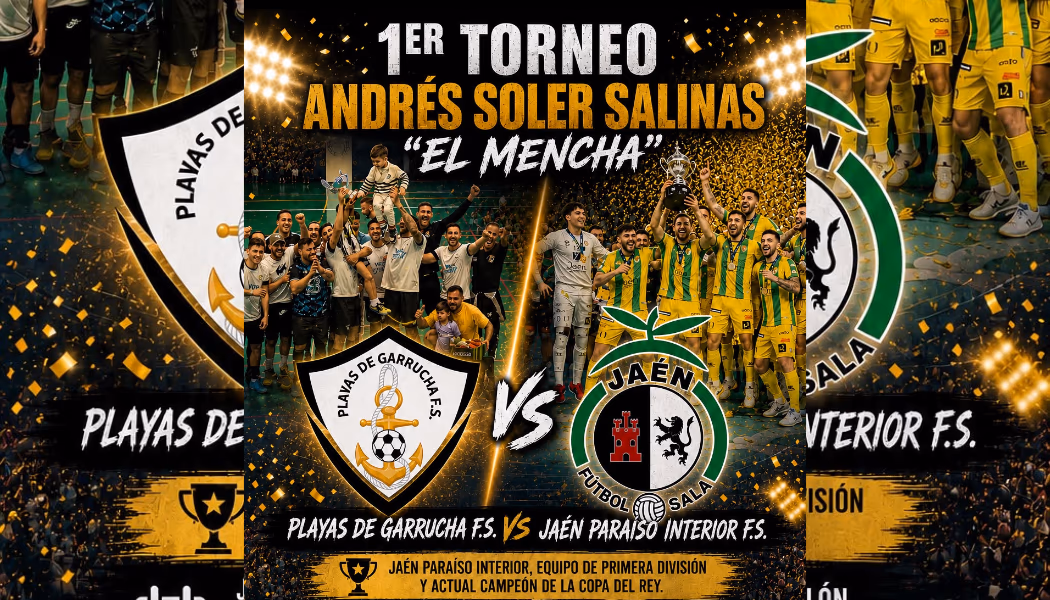 PACK de 4 entradas para 1º TORNEO ANDRES SOLER SALINAS "EL MENCHA" -- PLAYAS DE GARRUCHA vs JAEN PARAISO INTERIOR FS